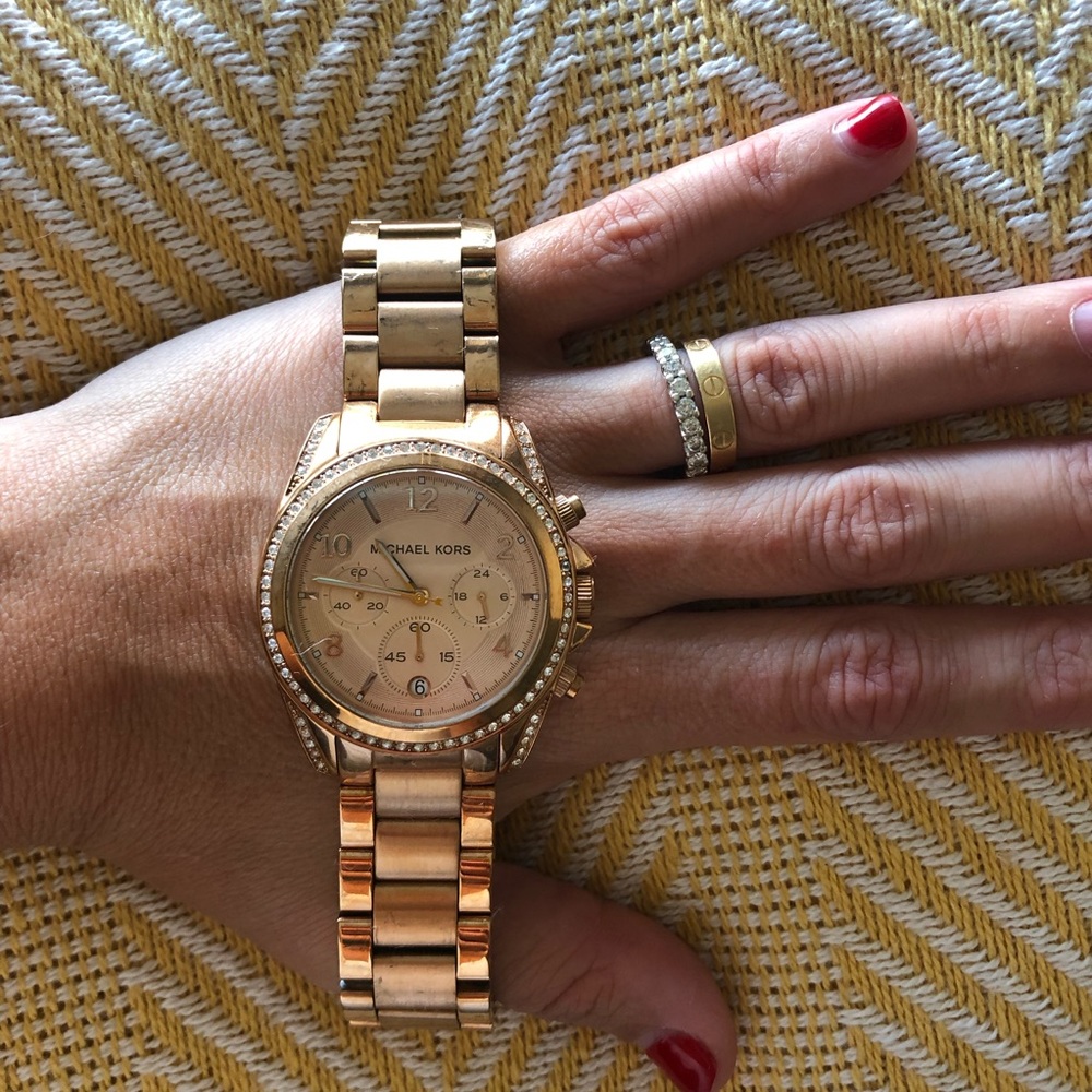 Rose Gold MK watch